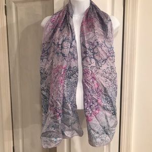 Silk Scarf instead of a mask fashion w a scarf